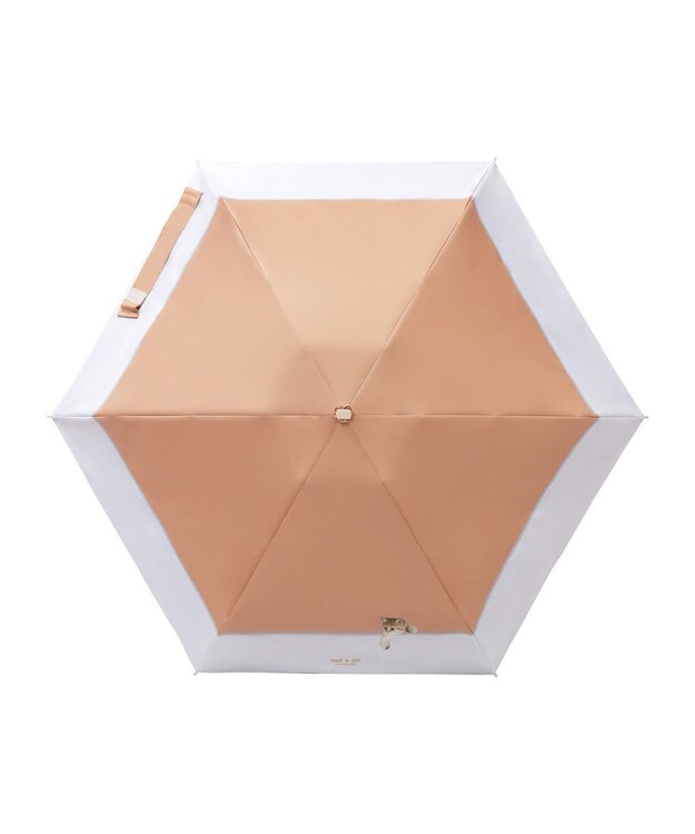 MOONBAT 【一級遮光/コンパクト】PAUL & JOE 晴雨兼用 折りたたみ日傘 軽量 スウィンギングヌネット ベージュ