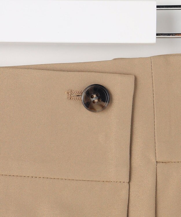 ANY SIS ツイステッドクリアチノ スカート ベージュ