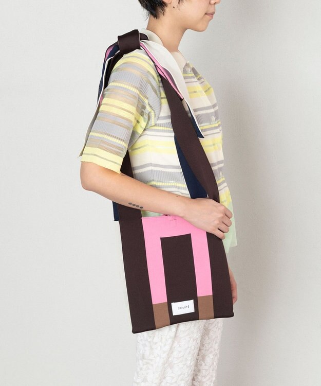 TRICOTE 【アレンジ自在】　配色アレンジノットバッグ 72PINK