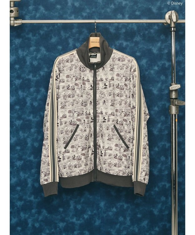 AMERICAN HOLIC Disney/総柄トラックジャケット Charcoal Gray