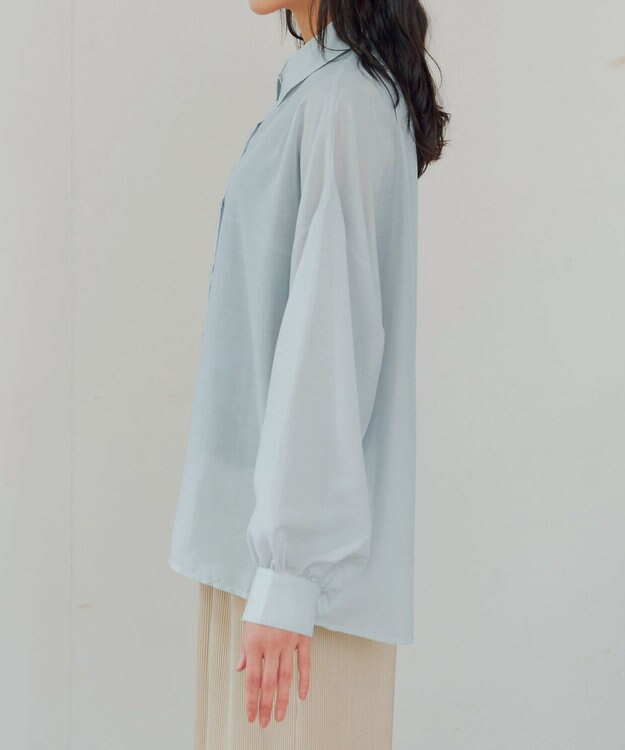 Tiaclasse シアーシャツ＋タンクトップセット（2点セット） サックス