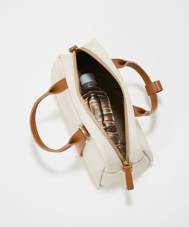 TOPKAPI 【Breath TOPKAPI】RIPPLE リプル ミニ ボストンバッグ チャーム付き アイボリー