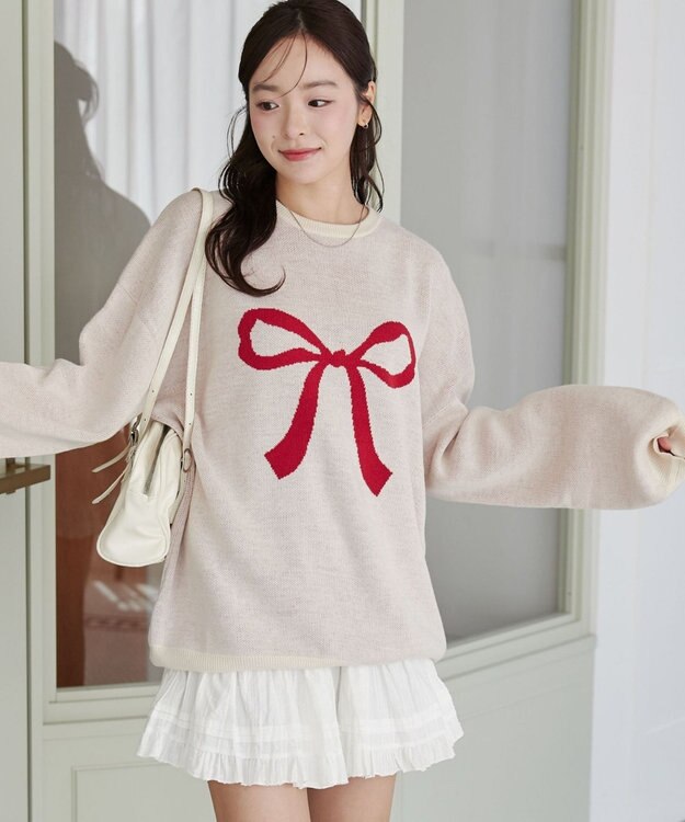 WEGO グラフィックニットBIGプルオーバー 柄5