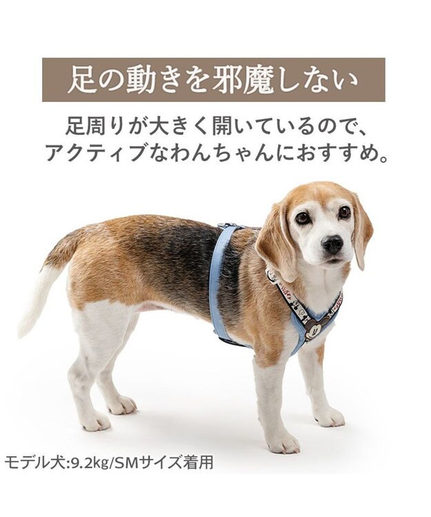 PET PARADISE ディズニー ミッキーマウス アクティブハーネス ＳＭ 中型犬 ホワイト×ブルー
