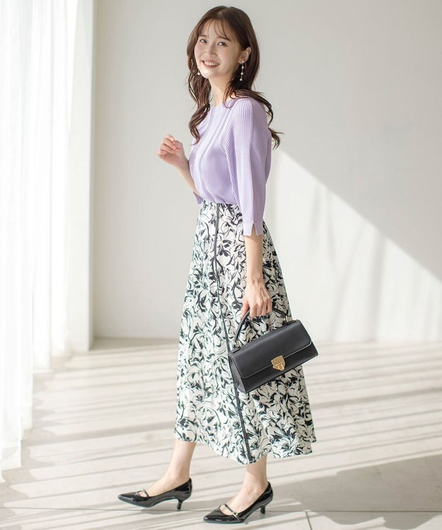 ANY SIS 【UVカット・洗える】コクーンスリーブ プルオーバー ラベンダー