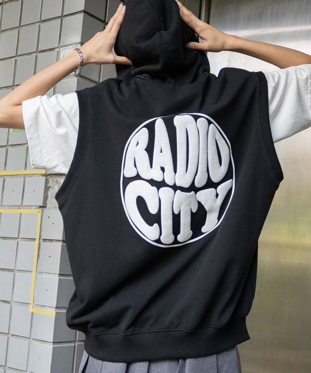 WEGO 【ユニセックス着用ITEM/MLサイズ展開】ノースリジップパーカー ブラック