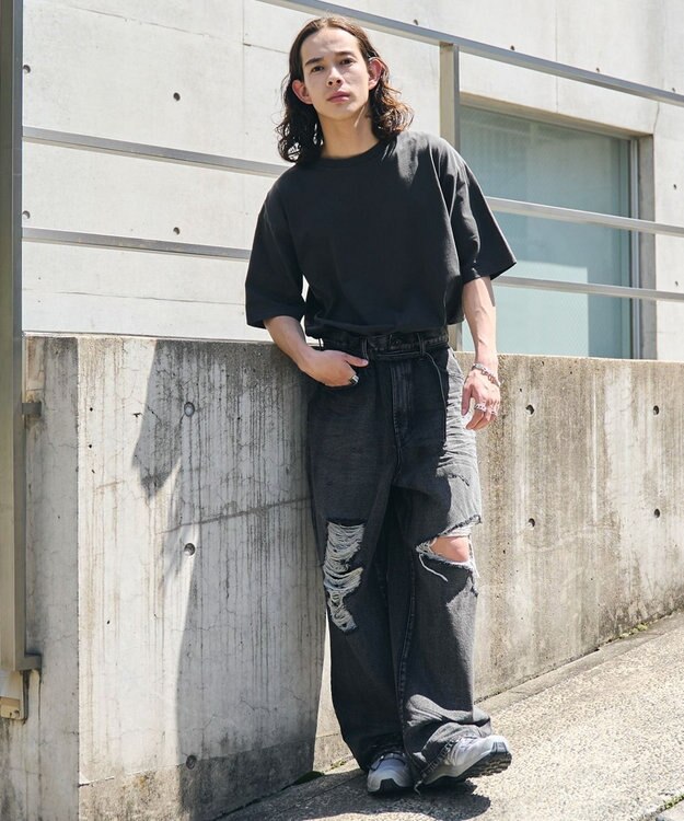 WEGO スーパーバギーデストロイデニム スミクロ