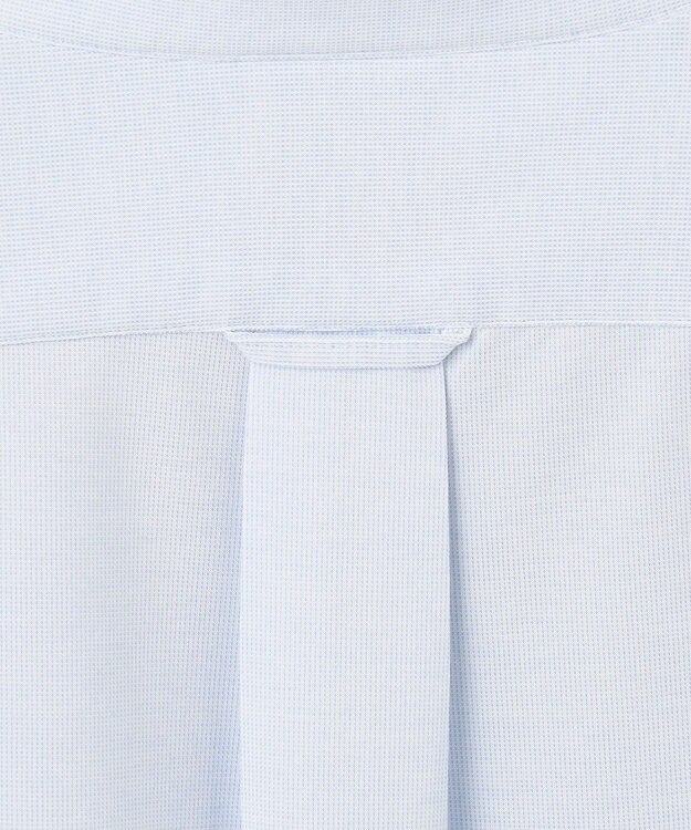 J.PRESS MEN 【KING SIZE】ピンチェックジャージ バンドカラーシャツ サックスブルー系