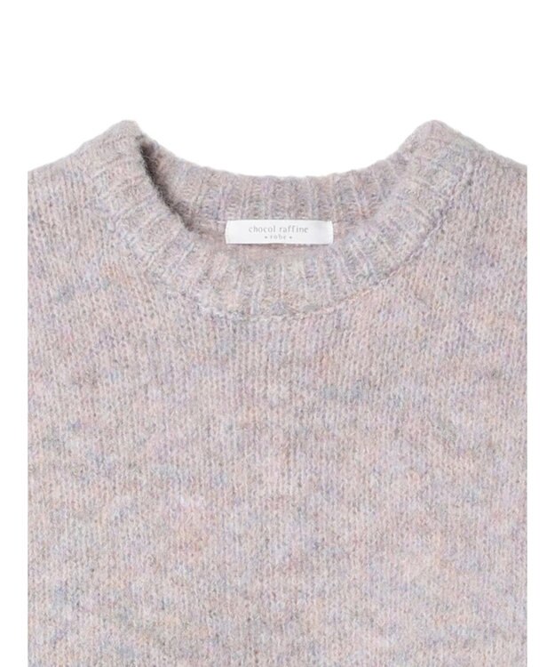 Green Parks フェアリーＭｉｘライン入りプルオーバー Purple