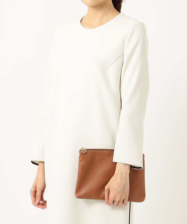 UNBILLION cachecache パーテーションPUトートバッグL キャメル