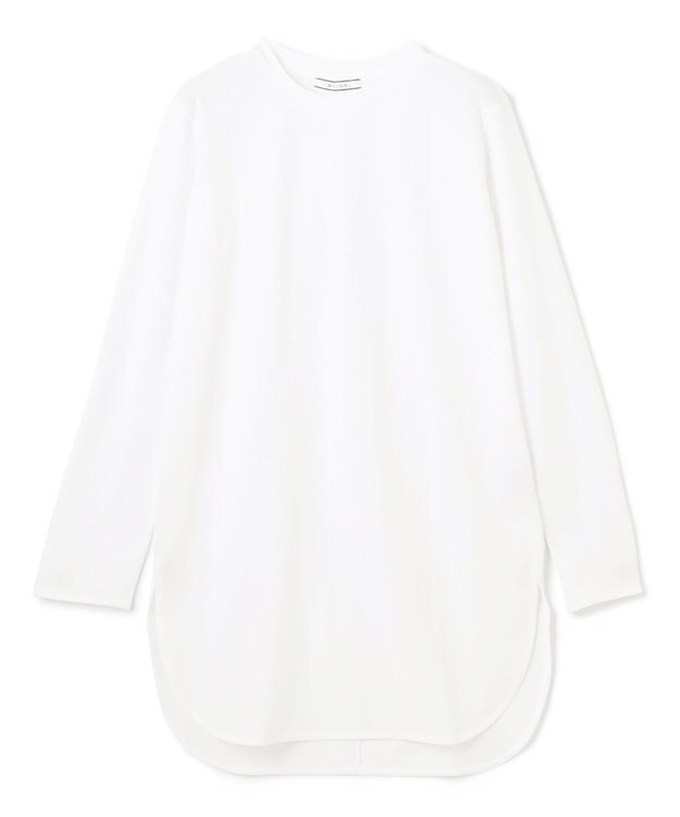 BEIGE， 【洗える】BROIS / ロング丈カットソー White