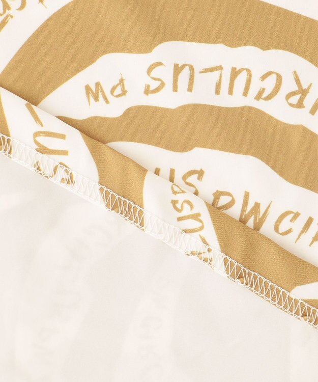 PW CIRCULUS 【UVカット / 吸水速乾 / 伸縮性抜群】【MEN】ゼブラ柄モック T ベージュ系5