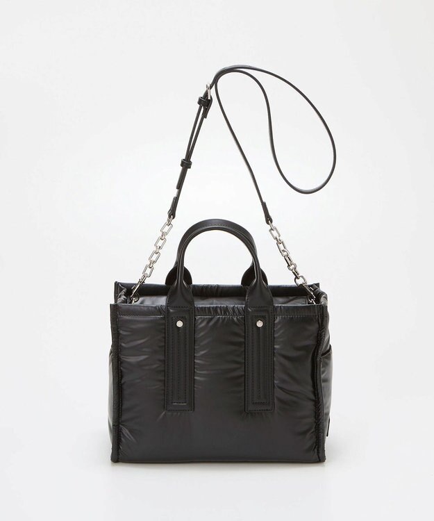 TOPKAPI 【TREASURE TOPKAPI】メタリック パデット ショルダー付 トートバッグ ブラック