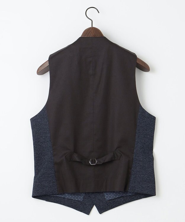 JOSEPH ABBOUD 【キングサイズ・ストレッチ】ツィーディージャージ　ベスト ネイビー系