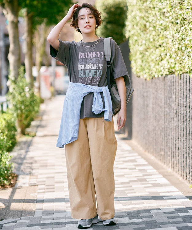 ANY ピグメントアソートロゴＴシャツ スレート