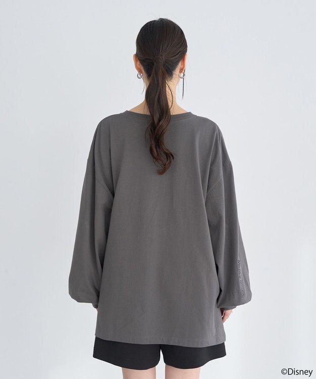earth music&ecology 【予約】【綿100％】Disney/アソートプリントロンTEE チャコールグレー