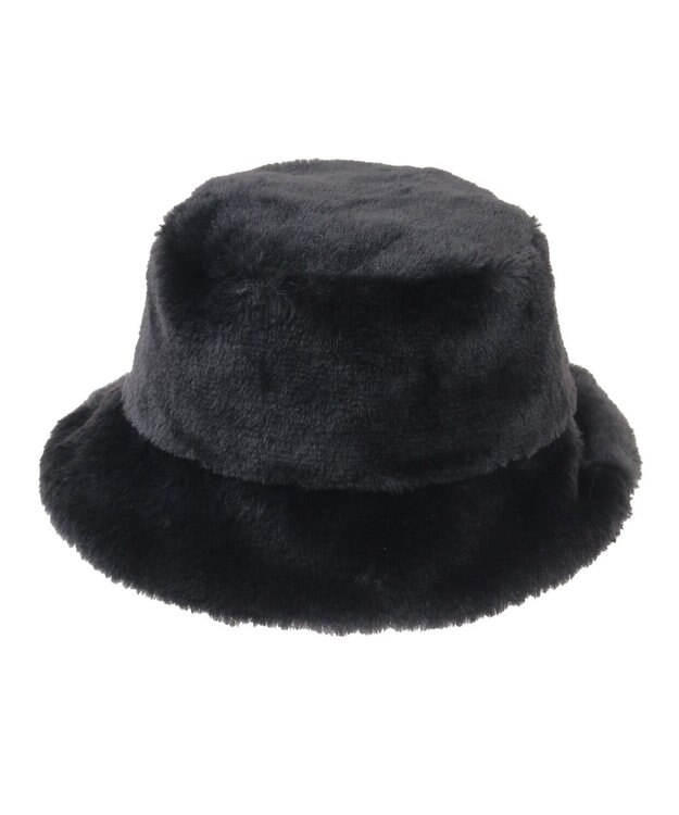 AMERICAN HOLIC フェイクファーバケットハット Black
