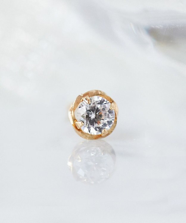 Phoebe 【K10】ローズバットピアス(片耳)/BOXつき　ゴールド ゴールド