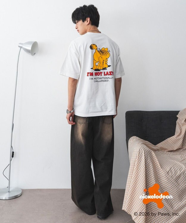 WEGO 【ユニセックス着用ITEM】GARFIELDグラフィックT（SS） ホワイト