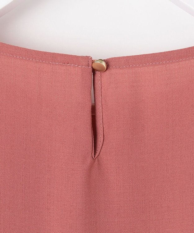 ANY SIS L 【洗える】エンブロイダリーフレアスリーブ ブラウス オレンジ