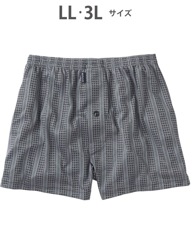 WACOAL MEN トランクス 天然由来繊維（混） しっとりなめらかな肌ざわり ニット素材 前開き GT7802 /ブロス バイ ワコールメン グレー