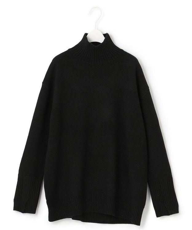 ICB 【新色追加・WEB限定カラーあり】 ソフトカシミヤミックス ハイネックニット ブラック系