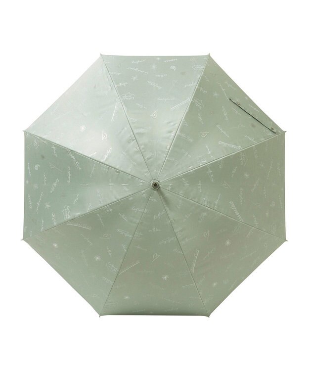 MOONBAT 【一級遮光/晴雨兼用】LANVIN en Bleu (ランバン オン ブルー) 長傘 日傘 ラインドローイング 遮光 遮熱 UV ミントグリーン