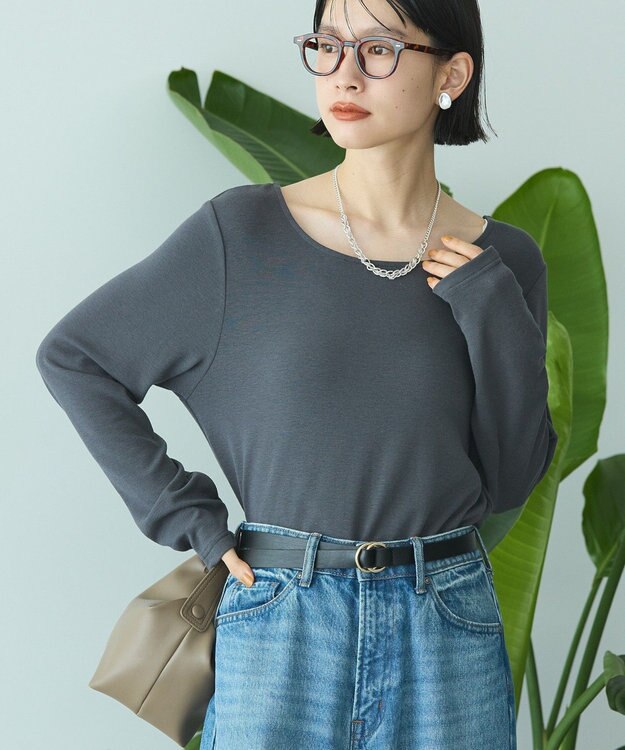 AMERICAN HOLIC 起毛プルオーバー Charcoal Gray