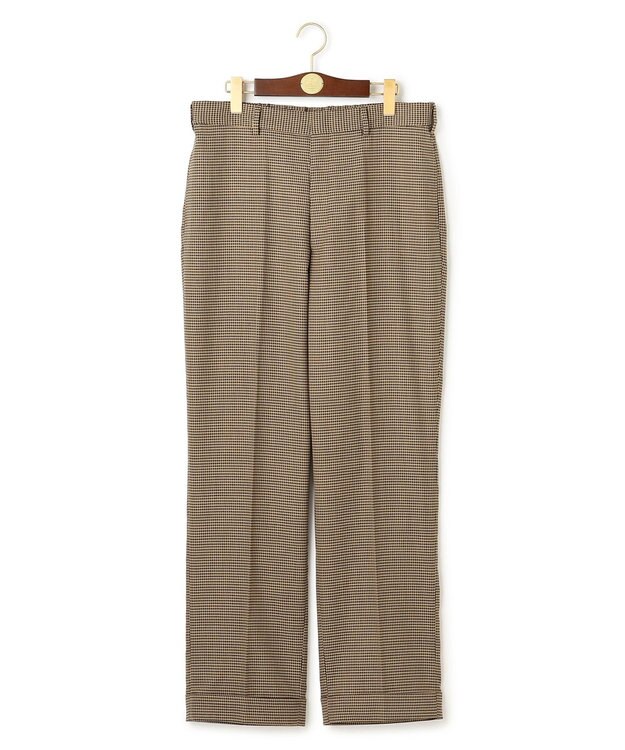 J.PRESS MEN 【J.PRESS ORIGINALS】Wool Polyester Gun Club Check Spindle New Piped Stem Slacks ベージュ系4