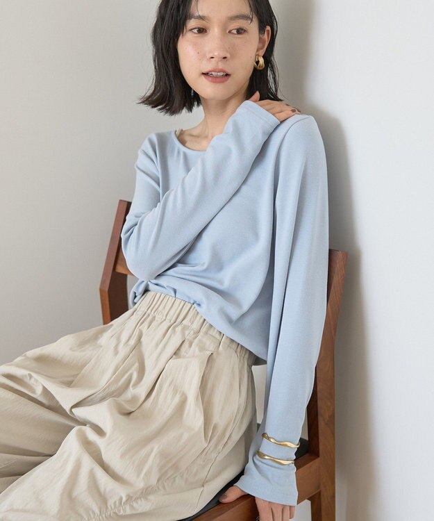 AMERICAN HOLIC 起毛プルオーバー Light Blue