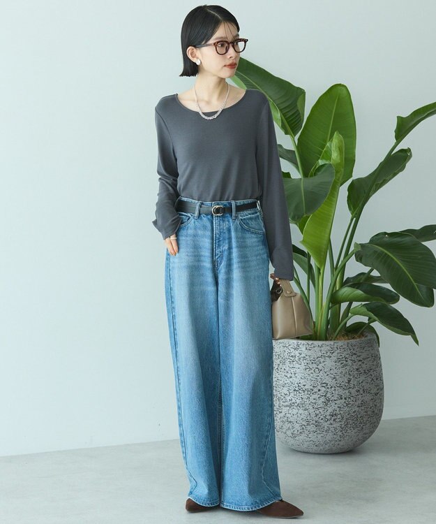 AMERICAN HOLIC 起毛プルオーバー Charcoal Gray