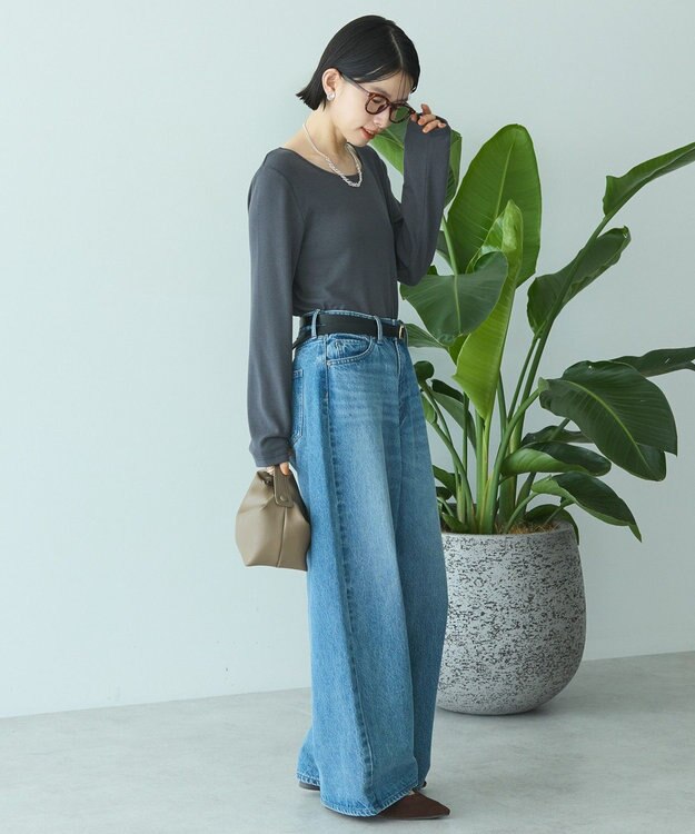 AMERICAN HOLIC 起毛プルオーバー Charcoal Gray