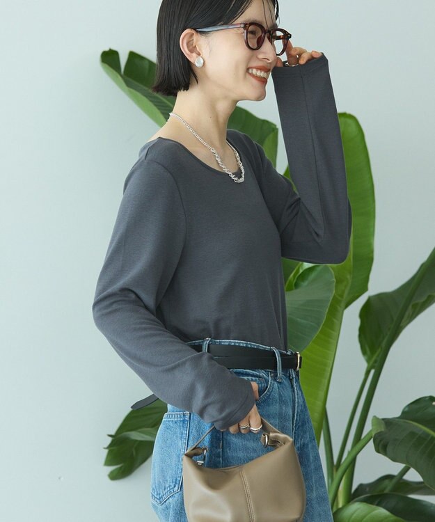 AMERICAN HOLIC 起毛プルオーバー Charcoal Gray