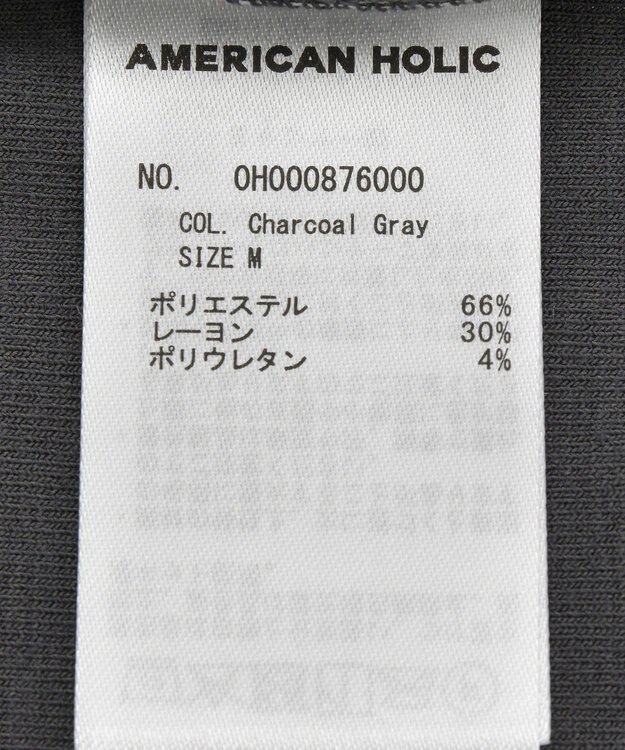 AMERICAN HOLIC 起毛プルオーバー Charcoal Gray