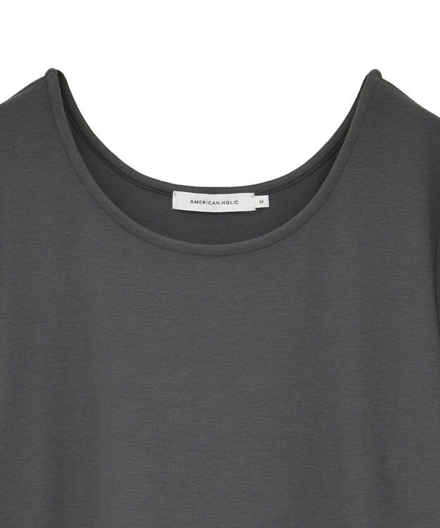AMERICAN HOLIC 起毛プルオーバー Charcoal Gray