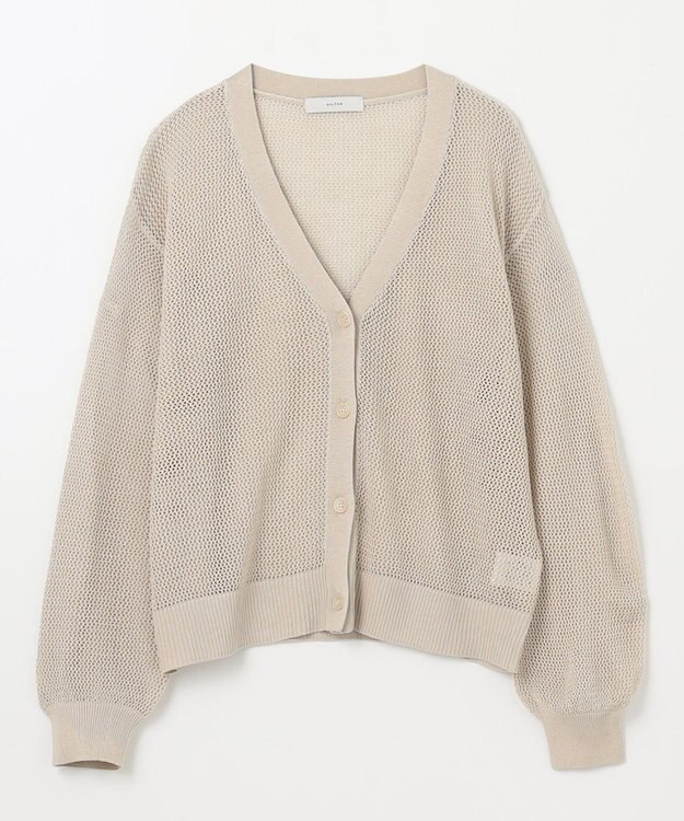 ANY メッシュカーディガン サンドベージュ