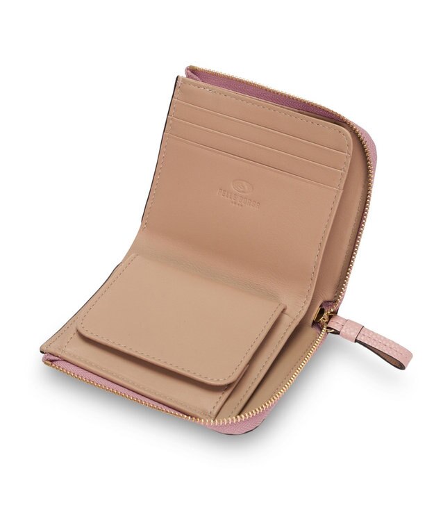 PELLE BORSA L字ファスナーミニ財布 Fine Goods フィーネグッズ 5444 ペールピンク