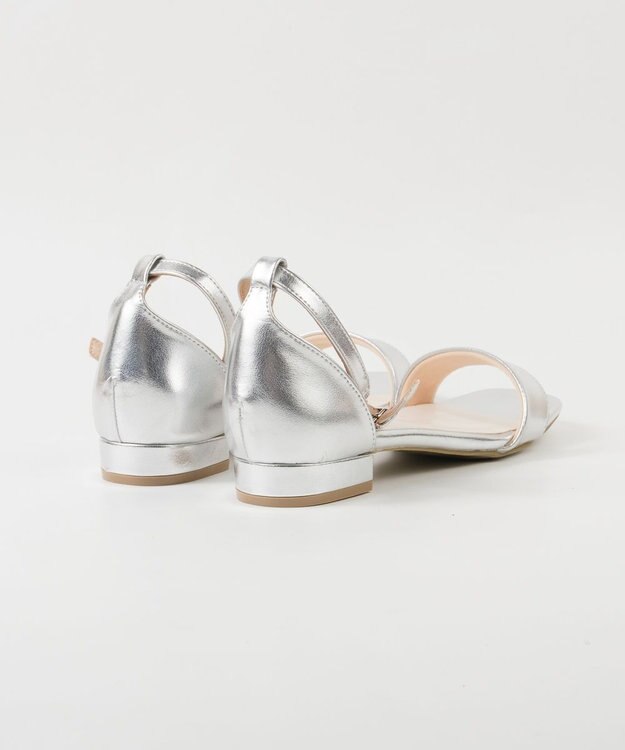 BONTRE 【pied du lapan/ピエドラパン】ローヒールアンクルストラップサンダル/50773ZI シルバー