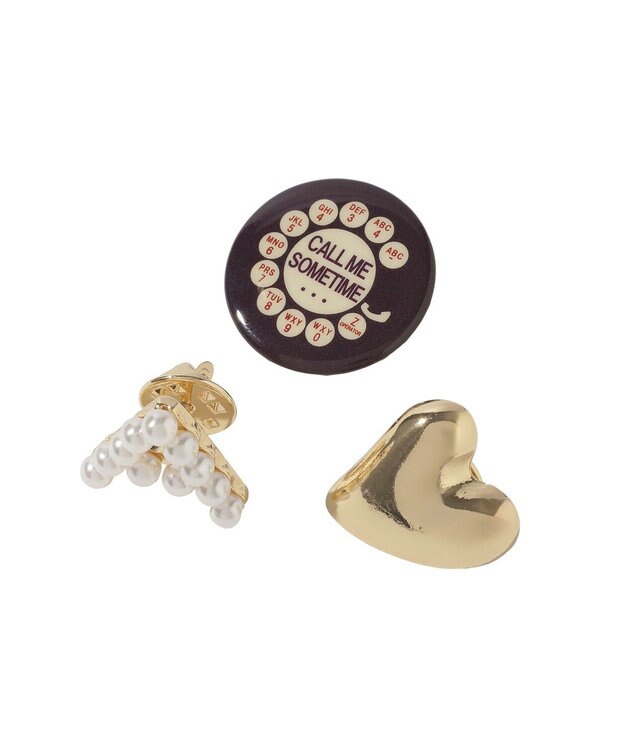 AMERICAN HOLIC 【3点SET】アソートブローチ Gold