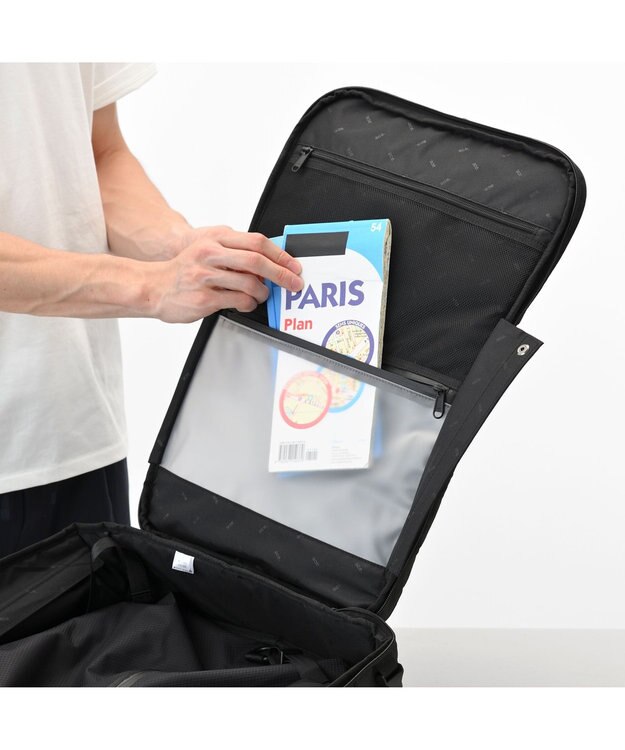 ACE BAGS & LUGGAGE 【真空圧縮】 ace. スペースオプト リュックサック B4サイズ 15.6インチPC 17901 エース ブラック