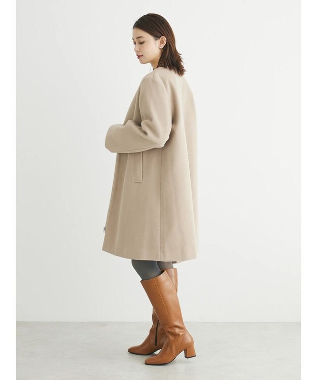 Green Parks ２ｗａｙフード取り外し比翼コート Beige