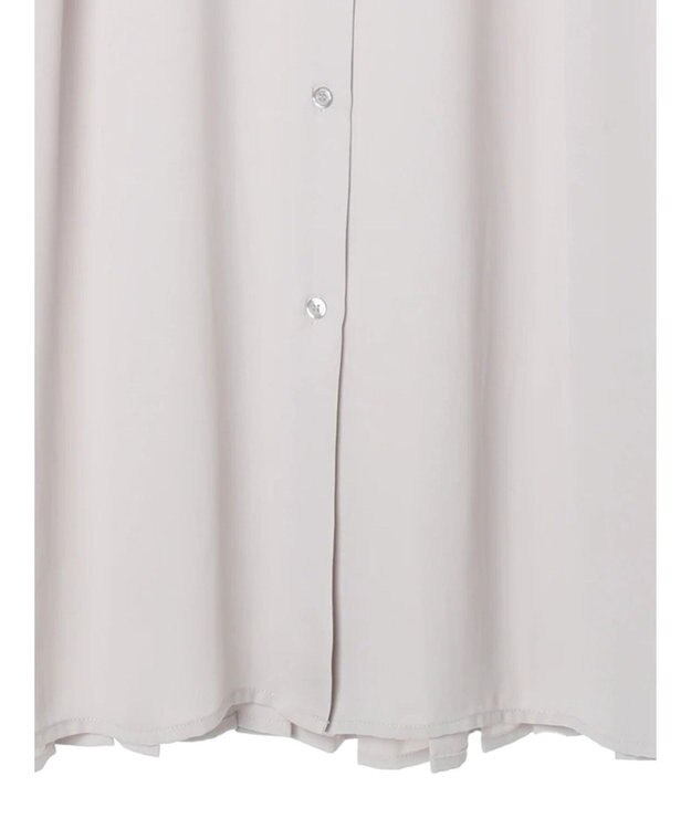 AMERICAN HOLIC ジョーゼットバックプリーツワンピース Light Gray