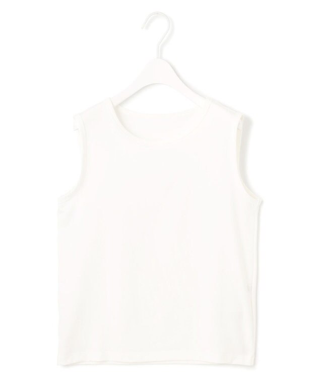 ICB L 【洗える】ベーシックインナー ノースリーブカットソー オフホワイト系