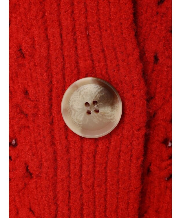 Green Parks ・Ｐｅｔｉｔ　Ｆｌｅｕｒ　スカシアミニットカーディガン Red