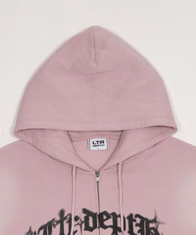 WEGO グラフィックZIPパーカー ピンク