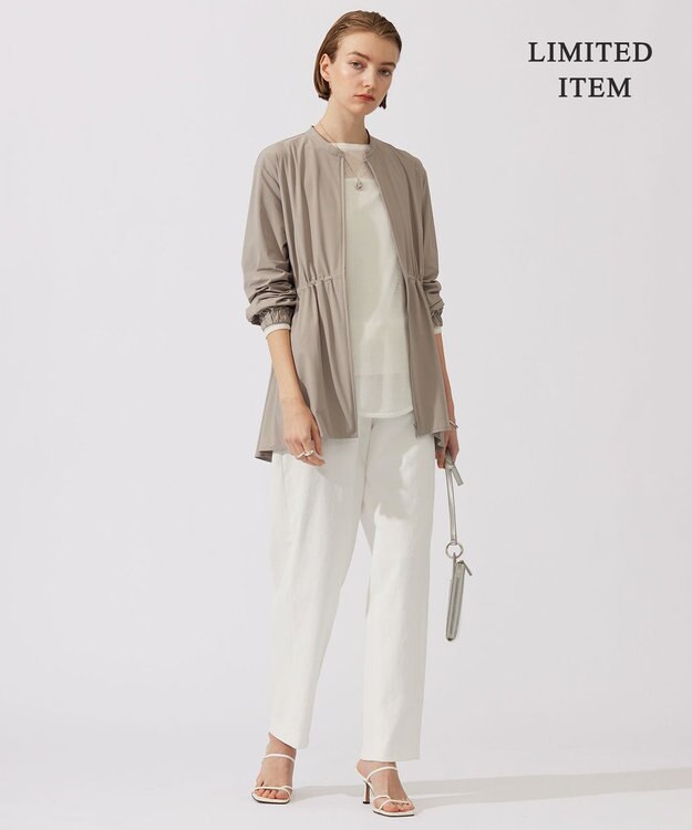 ICB L 【WEB限定・接触冷感・UVカット・速乾】 マットスキューバ ブルゾン ライトオリーブ系