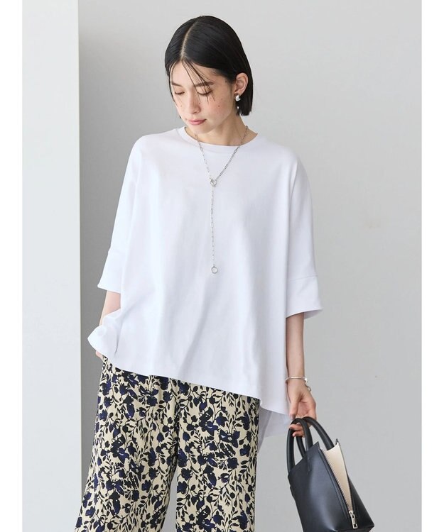 AMERICAN HOLIC 接触冷感ポンチョシルエットポンチプルオーバー Off White