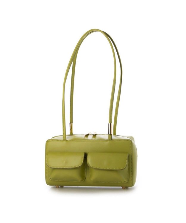 UNBILLION カシュカシュ cachecache / ダブルポケットロングハンドルボストンバッグ ライトグリーン