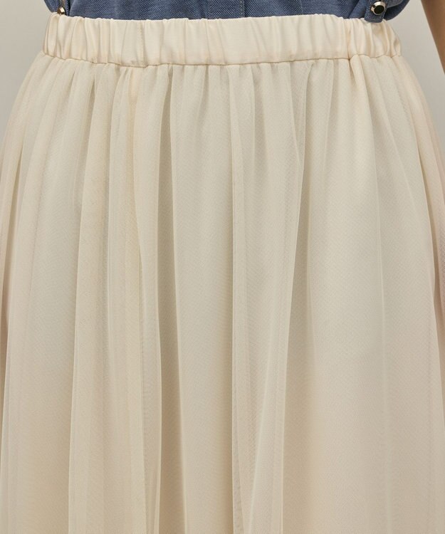 GRACE CONTINENTAL チュールティアードスカート キナリ