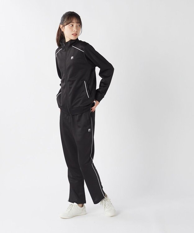FILA GOLF／marie claire 【FILA GOLF】イージーフィットロングパンツ ブラック